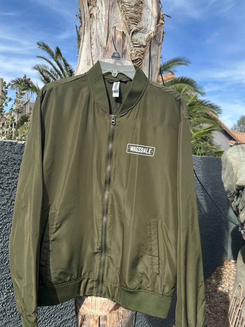 Wagsdale Men's or Women Olive Green Bomber Jacket